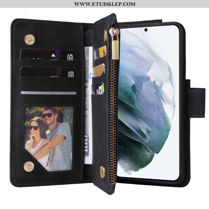 Etui Folio do Samsung Galaxy S23 5G Z Etui Na Zamek Błyskawiczny